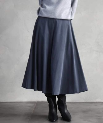 MICHEL KLEIN (Women)/ミッシェルクラン ヴィンテージツイルフレアスカート 93ダークグレー ロングスカート【三越伊勢丹/公式】