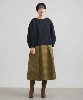 スモーキーツイルエンボスデザインスカート