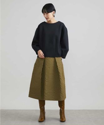 スモーキーツイルエンボスデザインスカート