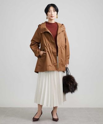 ［ドラマ着用］フェイクスエードプリーツスカート