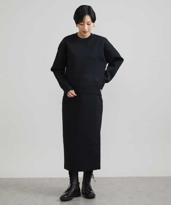 スポンディッシュポリニットタイトスカート（セットアップ対応）