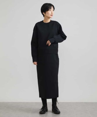 スポンディッシュポリニットタイトスカート（セットアップ対応）