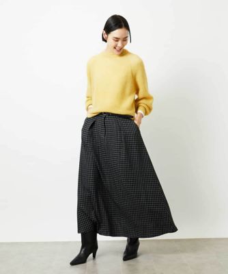ミモレ丈チェック柄Aラインスカート | MICHEL KLEIN (Women