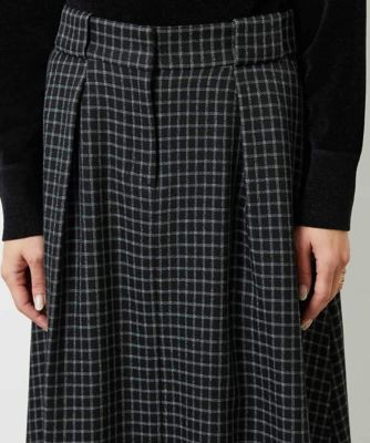 ミモレ丈チェック柄Aラインスカート | MICHEL KLEIN (Women