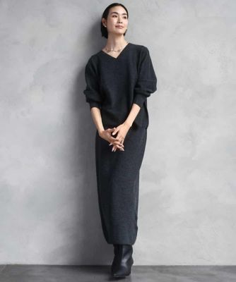 セットアップ対応］ニットナロースカート | MICHEL KLEIN (Women