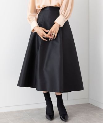 ＜MICHEL KLEIN (Women)＞バックサテンボリュームスカート