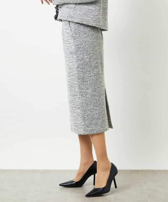 セットアップ対応］ファンシーツイードタイトスカート | MICHEL KLEIN