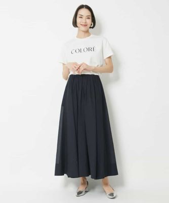 ナチュラルシアーロングスカート