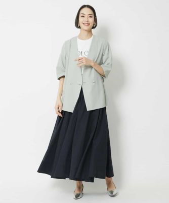 ナチュラルシアーロングスカート