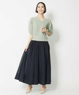 ナチュラルシアーロングスカート
