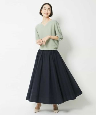 ナチュラルシアーロングスカート