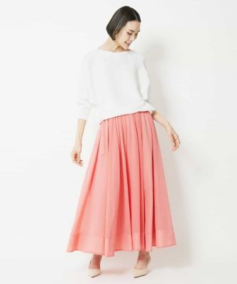 ナチュラルシアーロングスカート