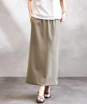 MICHEL KLEIN (Women)/ミッシェルクラン ダンボールセミタイトスカート