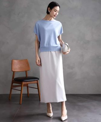 ダンボールセミタイトスカート | MICHEL KLEIN (Women)/ミッシェル