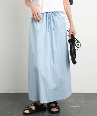 ＜MICHEL KLEIN (Women)＞［セットアップ対応］ストライプストレートスカート