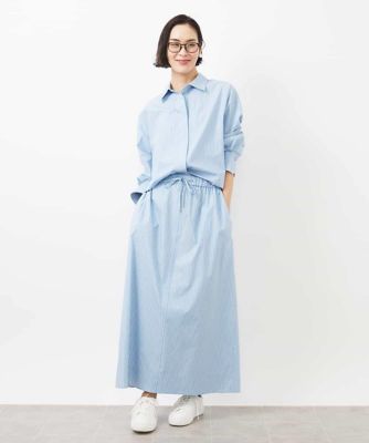 ［セットアップ対応］ストライプストレートスカート