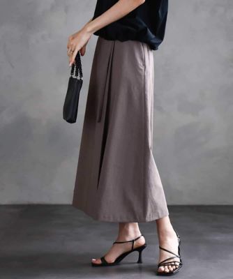 ＜MICHEL KLEIN (Women)＞ベルト付きＡラインスカート