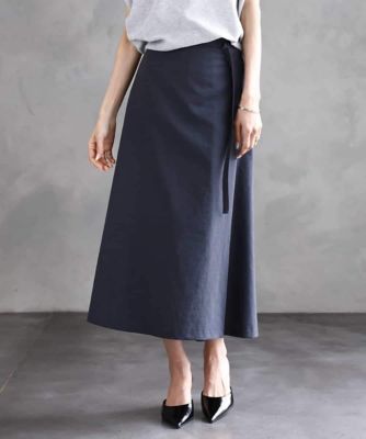 ＜MICHEL KLEIN (Women)＞ベルト付きＡラインスカート