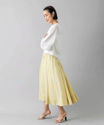 ebure✨タグ付未使用✨リネン フレアスカート たっぷり生地 定価86900円 セットアップ対応］リネンフレアスカート | MICHEL KLEIN (Women
