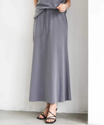 ＜MICHEL KLEIN (Women)＞［セットアップ対応］ヴィンテージサテンフレアスカート