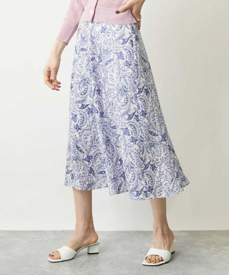ペイズリーフレアスカート（オリジナルプリント） | ファッション・服