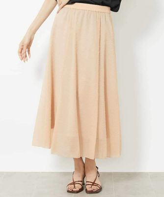 【ほぼ新品未使用】 LOEFF オーガンジースカート　0 LOEFF（ロエフ）の「＜LOEFF＞バックスリット オーガンジー