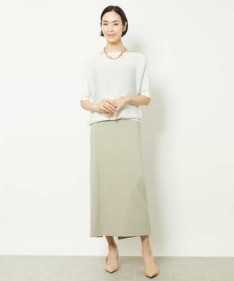 ストレッチポンチストレートスカート