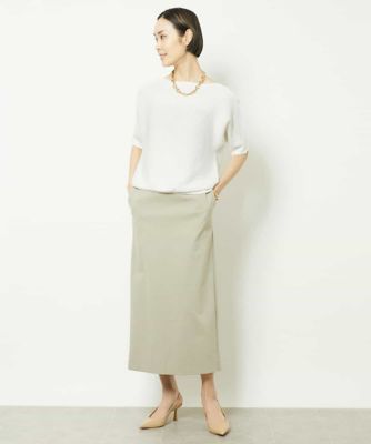 ストレッチポンチストレートスカート