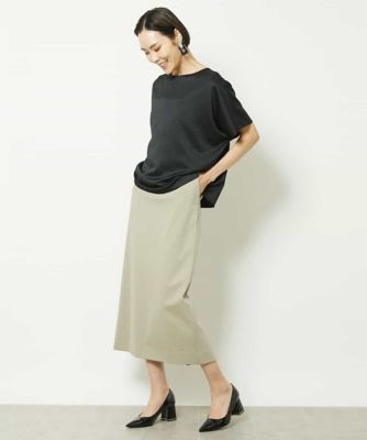 ストレッチポンチストレートスカート