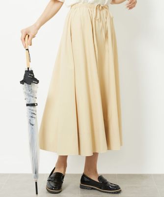 MICHEL KLEIN (Women)/ミッシェルクラン [機能素材]ドロストフレアスカート