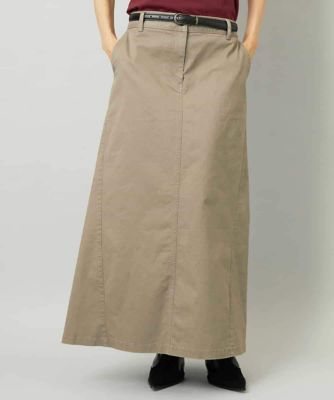 ＜MICHEL KLEIN (Women)＞［セットアップ対応］チノＡラインスカート
