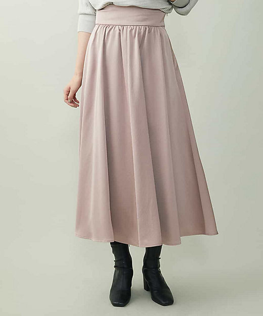 ＜三越伊勢丹/公式＞【SALE】ライトサテン2WAYジャンパースカート ピンク01 ロングスカート