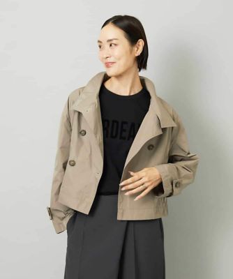 ANTEPRIMA アンテプリマ　ミラノ　ステンカラー　ジャケット　ブルゾン セール】 コンビネーションMA-1ブルゾン （ノーカラージャケット