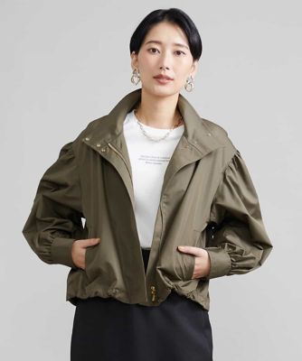 ［季節のかわりめに／撥水］ボリュームスリーブショートブルゾン