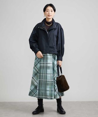 ［季節のかわりめに／撥水］ボリュームスリーブショートブルゾン