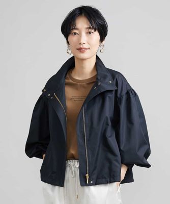MICHEL KLEIN (Women)/ミッシェルクラン [季節のかわりめに/撥水]ボリュームスリーブショートブルゾン