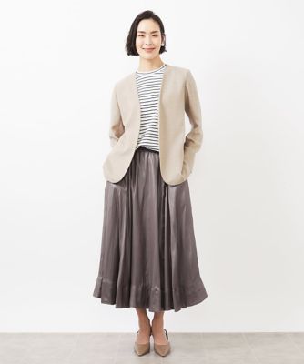ノーカラーリラクシージャケット
