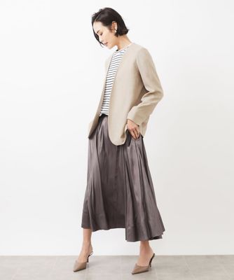 ノーカラーリラクシージャケット