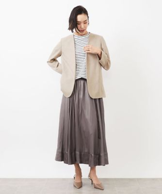 ノーカラーリラクシージャケット