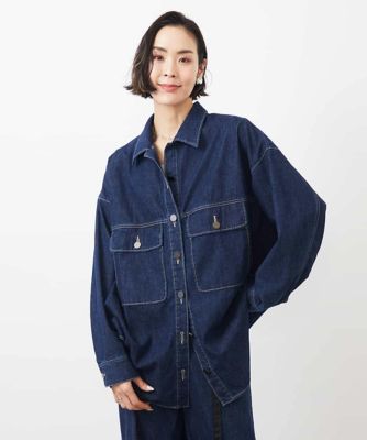 ＜MICHEL KLEIN (Women)＞［セットアップ対応］デニムカバーオールジャケット