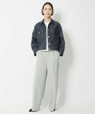 ［季節の変わりめに］デニムライクブルゾン