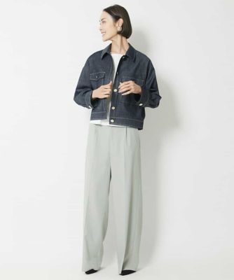 ［季節の変わりめに］デニムライクブルゾン