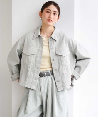 ＜MICHEL KLEIN (Women)＞［セットアップ対応］デニムダブルポケットブルゾン