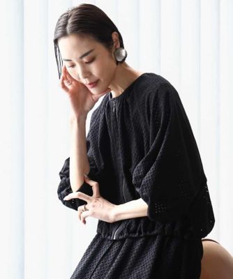 ［セットアップ対応］エンブロイダリーレースブルゾン