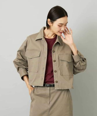 ＜MICHEL KLEIN (Women)＞［セットアップ対応］チノダブルポケットブルゾン