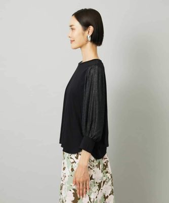 ラメチュールスリーブ異素材カットソー | MICHEL KLEIN (Women