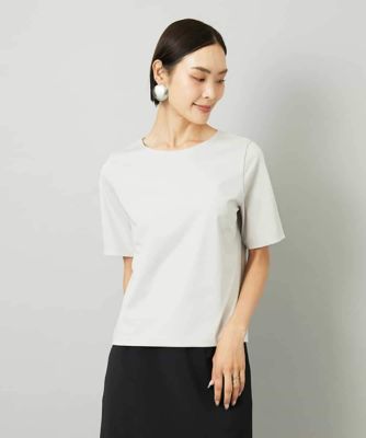 MICHEL KLEIN (Women)/ミッシェルクラン クリーンフォルムTシャツ 91ライトグレー トップス【三越伊勢丹/公式】