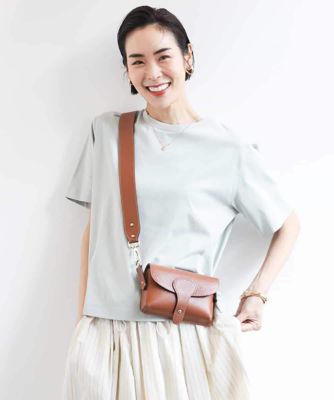 ＜MICHEL KLEIN (Women)＞バックロゴＴシャツ