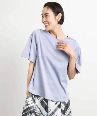 MICHEL KLEIN (Women)/ミッシェルクラン ［接触冷感］フレアスリーブカットソー