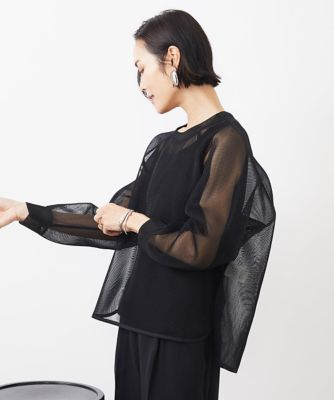 MICHEL  / ミッシェルクラン シアーメッシュプルオーバー シアーメッシュプルオーバー | MICHEL KLEIN (Women)/ミッシェル
